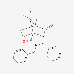 N,N-dibenzyl-4,7,7-trimethyl-3-oxobicyclo[2.2.1]heptane-1-carboxamide