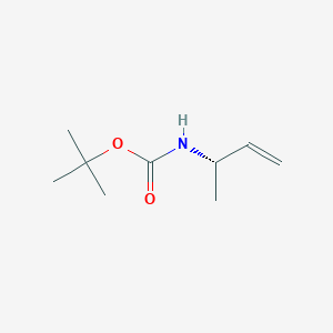 molecular formula C9H17NO2 B039968 tert-Butyl (1S)-1-methylprop-2-enylcarbamate CAS No. 115378-33-1