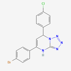 5-(4-bromophenyl)-7-(4-chlorophenyl)-4,7-dihydrotetrazolo[1,5-a]pyrimidine