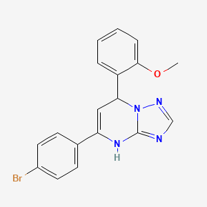 5-(4-bromophenyl)-7-(2-methoxyphenyl)-4,7-dihydro[1,2,4]triazolo[1,5-a]pyrimidine