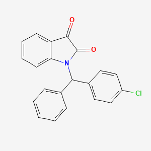 1-[(4-CHLOROPHENYL)(PHENYL)METHYL]-2,3-DIHYDRO-1H-INDOLE-2,3-DIONE