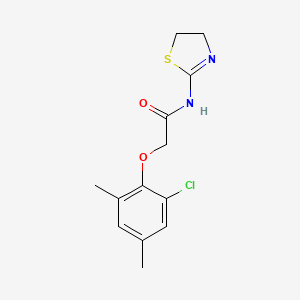 2-(2-chloro-4,6-dimethylphenoxy)-N-(4,5-dihydro-1,3-thiazol-2-yl)acetamide