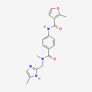 2-methyl-N-[4-({methyl[(4-methyl-1H-imidazol-2-yl)methyl]amino}carbonyl)phenyl]-3-furamide