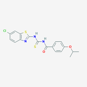 N-(6-chloro-1,3-benzothiazol-2-yl)-N'-(4-isopropoxybenzoyl)thiourea