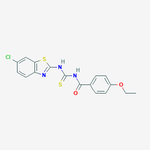 N-[(6-chloro-1,3-benzothiazol-2-yl)carbamothioyl]-4-ethoxybenzamide