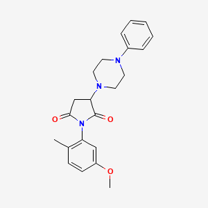 1-(5-Methoxy-2-methylphenyl)-3-(4-phenylpiperazin-1-yl)pyrrolidine-2,5-dione