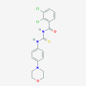molecular formula C18H17Cl2N3O2S B399696 N-(2,3-dichlorobenzoyl)-N'-[4-(4-morpholinyl)phenyl]thiourea 