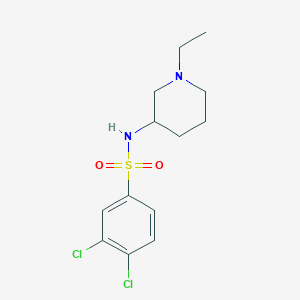 3,4-dichloro-N-(1-ethylpiperidin-3-yl)benzenesulfonamide