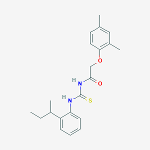 N-(2-sec-butylphenyl)-N'-[(2,4-dimethylphenoxy)acetyl]thiourea