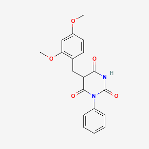 5-(2,4-dimethoxybenzyl)-1-phenyl-2,4,6(1H,3H,5H)-pyrimidinetrione