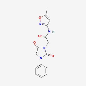 2-(2,5-dioxo-3-phenyl-1-imidazolidinyl)-N-(5-methyl-3-isoxazolyl)acetamide