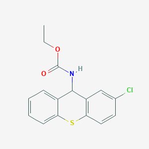 ethyl N-(2-chloro-9H-thioxanthen-9-yl)carbamate