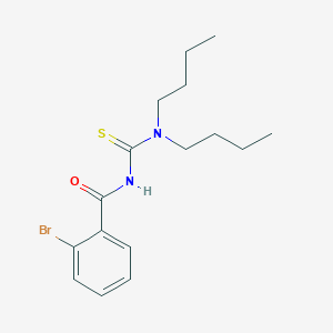 molecular formula C16H23BrN2OS B3997103 2-bromo-N-(dibutylcarbamothioyl)benzamide 