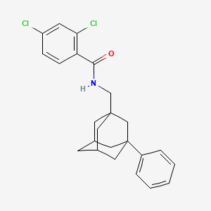 2,4-dichloro-N-[(3-phenyl-1-adamantyl)methyl]benzamide