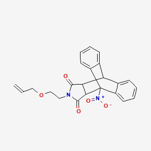 1-Nitro-17-(2-prop-2-enoxyethyl)-17-azapentacyclo[6.6.5.02,7.09,14.015,19]nonadeca-2,4,6,9,11,13-hexaene-16,18-dione