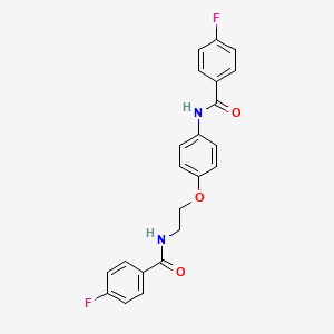 4-fluoro-N-(4-{2-[(4-fluorobenzoyl)amino]ethoxy}phenyl)benzamide