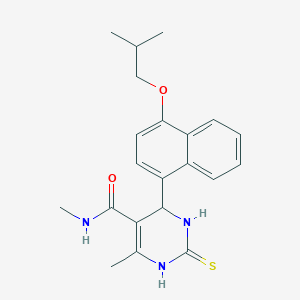 4-(4-isobutoxy-1-naphthyl)-N,6-dimethyl-2-thioxo-1,2,3,4-tetrahydro-5-pyrimidinecarboxamide