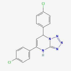 5,7-bis(4-chlorophenyl)-4,7-dihydrotetrazolo[1,5-a]pyrimidine