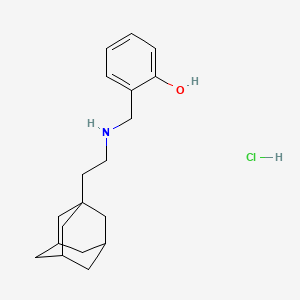 2-[[2-(1-adamantyl)ethylamino]methyl]phenol;hydrochloride