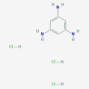 molecular formula C6H12Cl3N3 B039972 Benzene-1,3,5-triamine trihydrochloride CAS No. 638-09-5