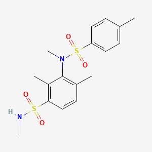 N,2,4-trimethyl-3-[methyl-(4-methylphenyl)sulfonylamino]benzenesulfonamide