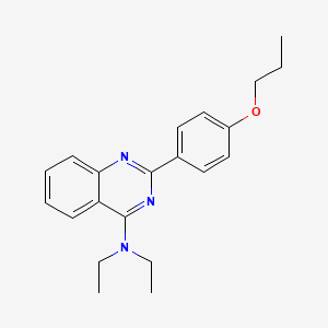 N,N-diethyl-2-(4-propoxyphenyl)quinazolin-4-amine