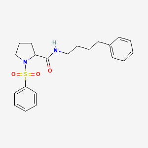 1-(benzenesulfonyl)-N-(4-phenylbutyl)pyrrolidine-2-carboxamide