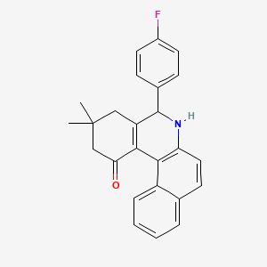 5-(4-Fluorophenyl)-3,3-dimethyl-2,4,5,6-tetrahydrobenzo[a]phenanthridin-1-one