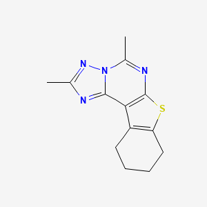 2,5-dimethyl-8,9,10,11-tetrahydro[1]benzothieno[3,2-e][1,2,4]triazolo[1,5-c]pyrimidine