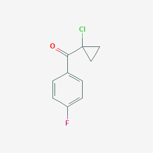 molecular formula C10H8ClFO B039973 (1-Chlorocyclopropyl)(4-fluorophenyl)methanone CAS No. 117107-73-0