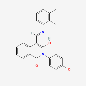 molecular formula C25H22N2O3 B3997303 (4E)-4-{[(2,3-Dimethylphenyl)amino]methylidene}-2-(4-methoxyphenyl)-1,2,3,4-tetrahydroisoquinoline-1,3-dione 