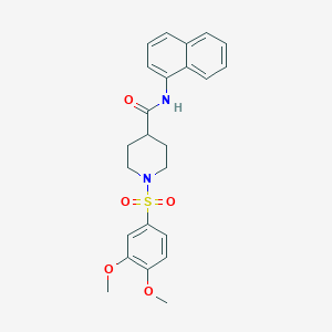 1-(3,4-Dimethoxybenzenesulfonyl)-N-(naphthalen-1-YL)piperidine-4-carboxamide