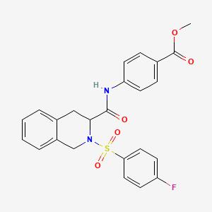 Methyl 4-[2-(4-fluorobenzenesulfonyl)-1,2,3,4-tetrahydroisoquinoline-3-amido]benzoate