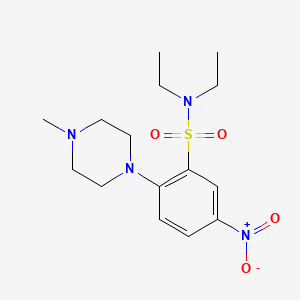 N,N-diethyl-2-(4-methylpiperazin-1-yl)-5-nitrobenzenesulfonamide