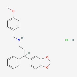 [3-(1,3-benzodioxol-5-yl)-3-phenylpropyl](4-methoxybenzyl)amine hydrochloride