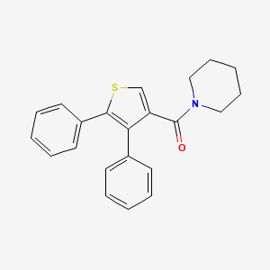 molecular formula C22H21NOS B3997362 1-[(4,5-diphenyl-3-thienyl)carbonyl]piperidine 