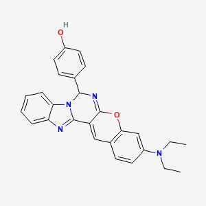 4-[3-(diethylamino)-7H-chromeno[2',3':4,5]pyrimido[1,6-a]benzimidazol-7-yl]phenol