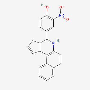 4-(3A,4,5,11C-Tetrahydro-3H-benzo[F]cyclopenta[C]quinolin-4-YL)-2-nitrophenol