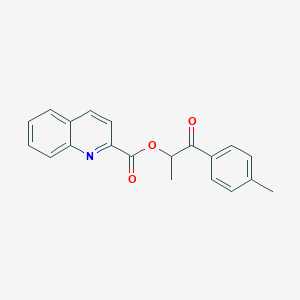 1-(4-Methylphenyl)-1-oxopropan-2-yl quinoline-2-carboxylate