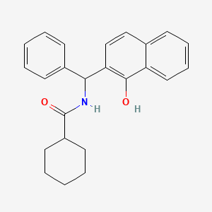 N-[(1-hydroxynaphthalen-2-yl)-phenylmethyl]cyclohexanecarboxamide