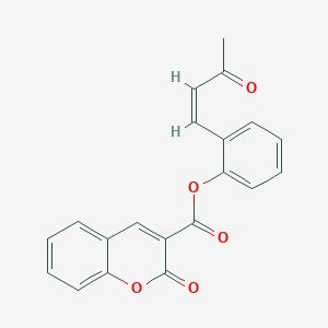 2-(3-oxo-1-buten-1-yl)phenyl 2-oxo-2H-chromene-3-carboxylate