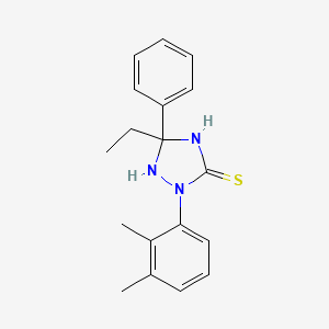 2-(2,3-dimethylphenyl)-5-ethyl-5-phenyl-1,2,4-triazolidine-3-thione