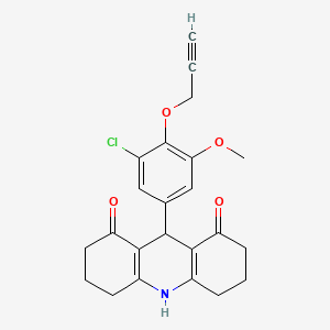 9-[3-chloro-5-methoxy-4-(2-propyn-1-yloxy)phenyl]-3,4,6,7,9,10-hexahydro-1,8(2H,5H)-acridinedione