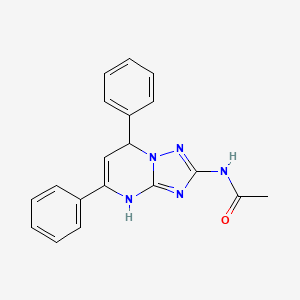 N-(5,7-diphenyl-4,7-dihydro[1,2,4]triazolo[1,5-a]pyrimidin-2-yl)acetamide