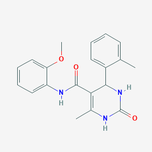 N-(2-methoxyphenyl)-6-methyl-4-(2-methylphenyl)-2-oxo-3,4-dihydro-1H-pyrimidine-5-carboxamide