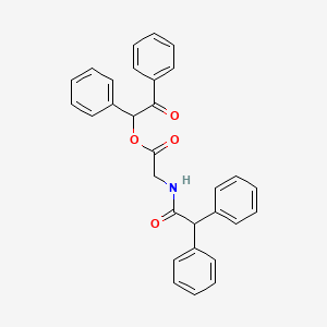 2-oxo-1,2-diphenylethyl N-(diphenylacetyl)glycinate