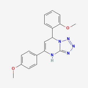 7-(2-methoxyphenyl)-5-(4-methoxyphenyl)-4,7-dihydrotetrazolo[1,5-a]pyrimidine