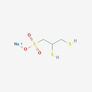 molecular formula C3H7NaO3S3 B039975 Unithiol CAS No. 4076-02-2