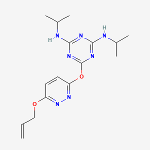 6-{[6-(allyloxy)-3-pyridazinyl]oxy}-N,N'-diisopropyl-1,3,5-triazine-2,4-diamine