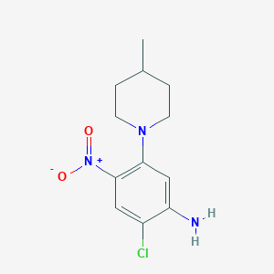 molecular formula C12H16ClN3O2 B3997532 2-chloro-5-(4-methyl-1-piperidinyl)-4-nitroaniline 